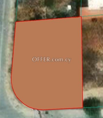 Corner Commercial Plot Of 750 Sq.m.  In Nicosia - 1