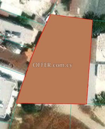 Residential Plot Of 800 Sq.m.  In Nicosia - 1