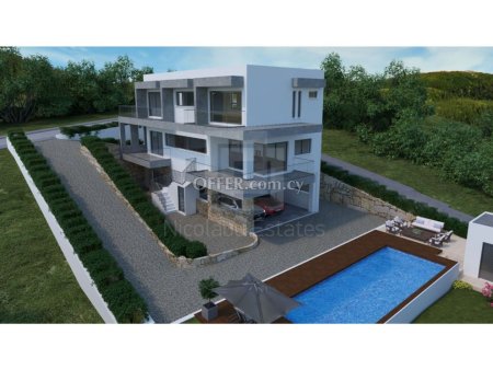 Brand new modern 4 bedroom detached villa in Germasogia