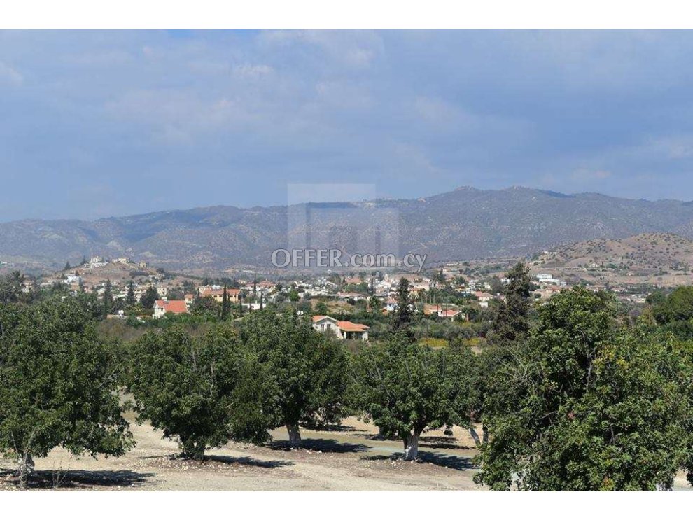 Large residential land in Pyrgos village - 1