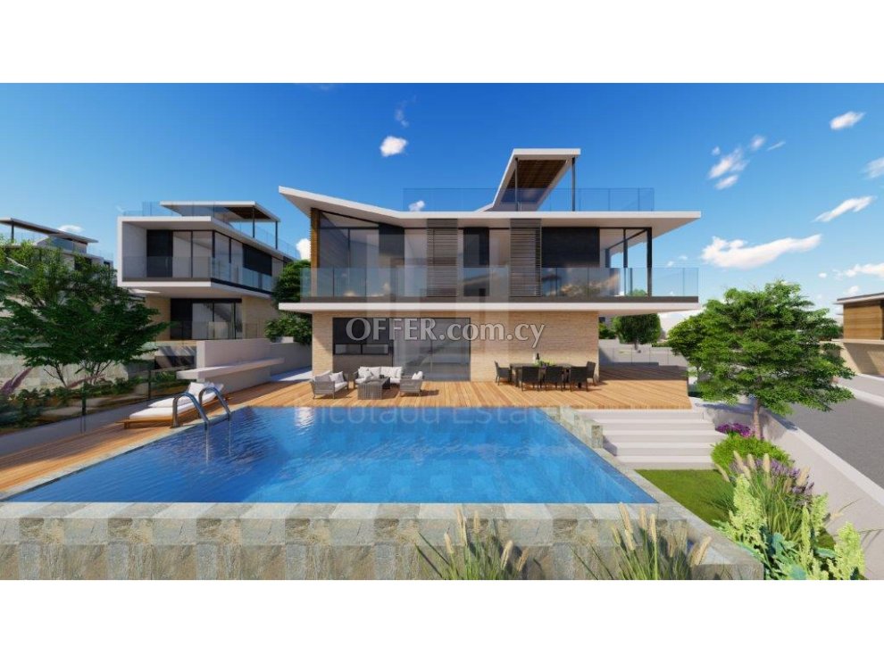 New five bedroom villa for sale in the front line of Kato Paphos - 1