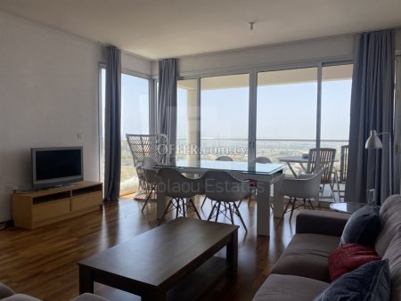 Two bedroom flat with nice views and roof garden in Laiki Lefkothea for rent.