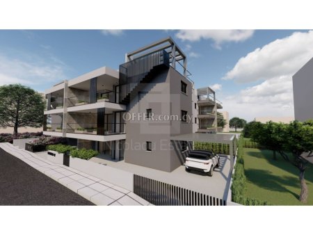 New three bedroom ground floor apartment with private garden in Lakatamia area Nicosia