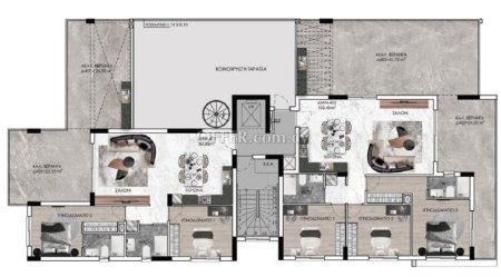 Καινούργιο Πωλείται €252,000 Διαμέρισμα Ρετιρέ, τελευταίο όροφο, Άγιος Δομέτιος Λευκωσία - 3