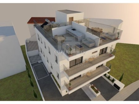 Whole floor two bedroom apartment with roof garden for sale in Agios Athanasios.