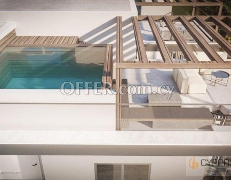 2 Bedroom Penthouse with Private Pool in Ypsonas