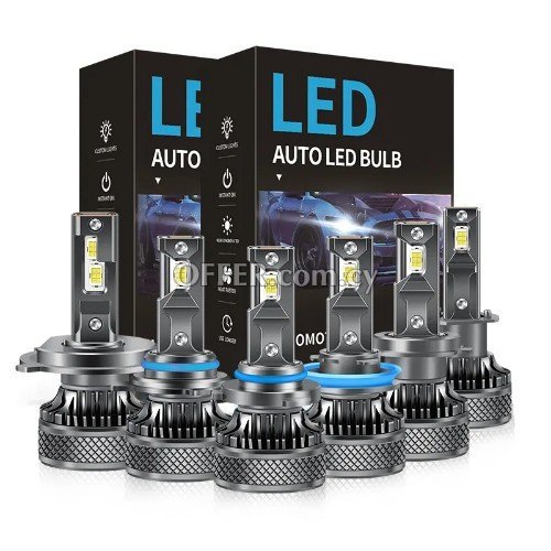 Ultimate LED headlights bulbs 12000 Lumens white color canbus - 2