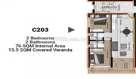 New For Sale €226,000 Apartment 2 bedrooms, Leivadia, Livadia Larnaca - 7