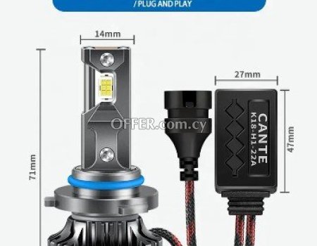 Ultimate LED headlights bulbs 12000 Lumens white color canbus - 3