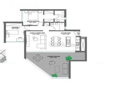New For Sale €290,000 Apartment 2 bedrooms, Egkomi Nicosia - 2