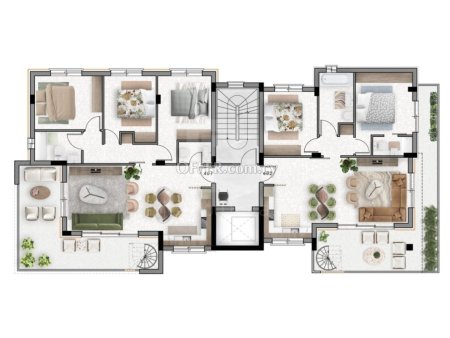 Brand new luxury 3 bedroom penthouse apartment off Plan in the Naafi Agios Georgios Havouzas area - 3