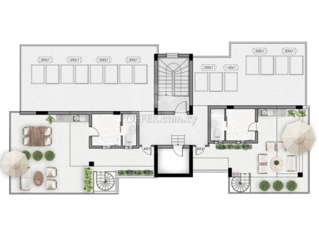 Brand new luxury 3 bedroom penthouse apartment off Plan in the Naafi Agios Georgios Havouzas area - 2