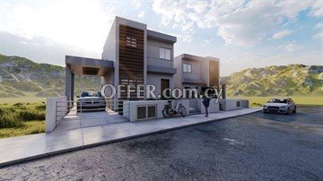 Semi-Detached 3 Bedroom House  In Prasteio, Limassol
