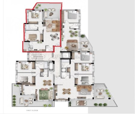 Καινούργιο Πωλείται €320,000 Διαμέρισμα Άγιος Αθανάσιος Λεμεσός - 2