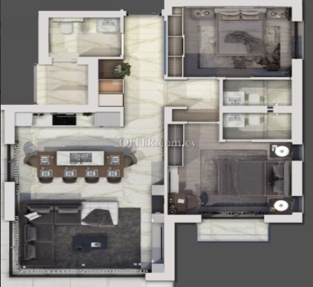 New For Sale €339,000 Apartment 2 bedrooms, Egkomi Nicosia - 2
