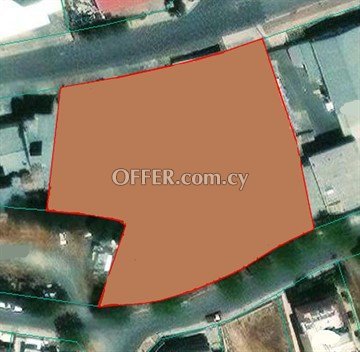 Commercial Plot of 3549 Sq.m.  In Panagia Area, Nicosia