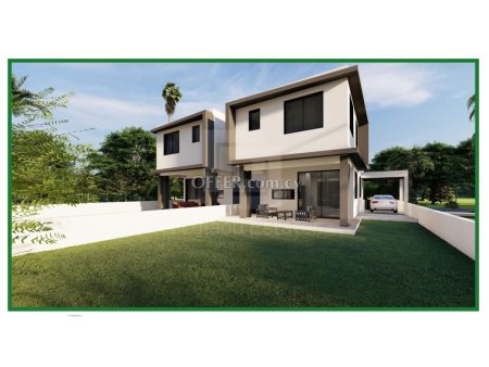 New three bedroom semi detached house in Palaiometocho area Nicosia - 5