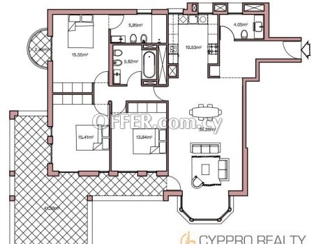 3 Bedroom Apartment in Papas Area - 2