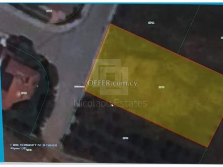 Big plot of 1079 m2 in Archangelos near PAEK - 1