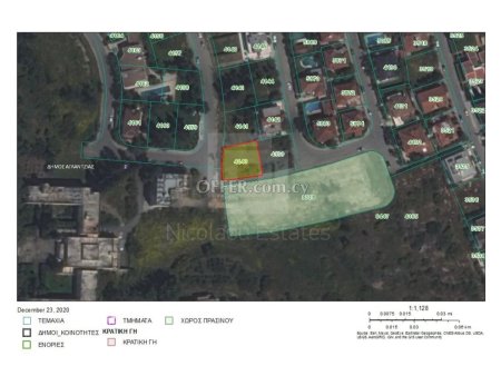 Huge plot of 1069 m2 in Aglantzia Platy Melkonian area