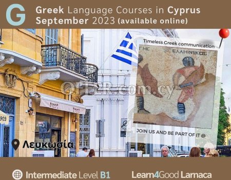 Learning Greek as a foreign language in Cyprus, September 2023