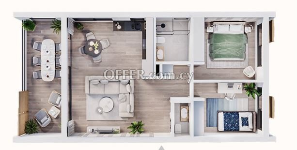 Apartment (Penthouse) in Zakaki, Limassol for Sale - 2