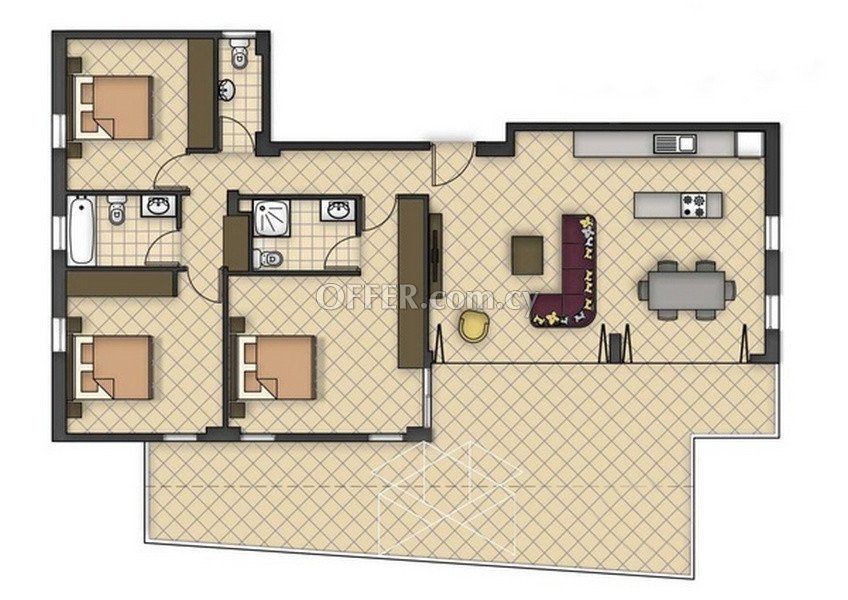 Apartment (Penthouse) in Agia Fyla, Limassol for Sale - 3