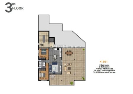 Apartment (Penthouse) in Parekklisia, Limassol for Sale - 4