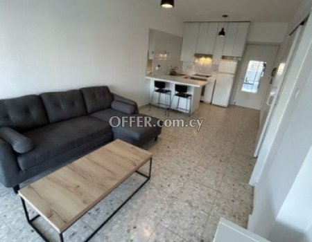 For rent: One bedroom semi furnished apartment with semi covered veranda(Kaimakli)