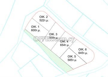 Under Division Plot Οf 600 Sq.m.  In Mesa Chorio, Pafos