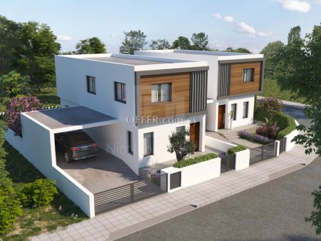 New three bedroom semi detached house in Kokkinotrimithia village Nicosia