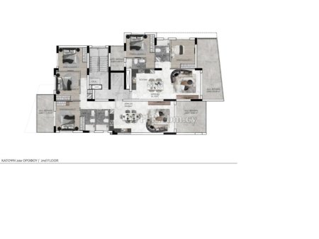 New three bedroom apartment in Kaimakli - 9