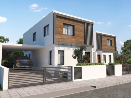 New three bedroom semi detached house in Kokkinotrimithia village Nicosia - 4