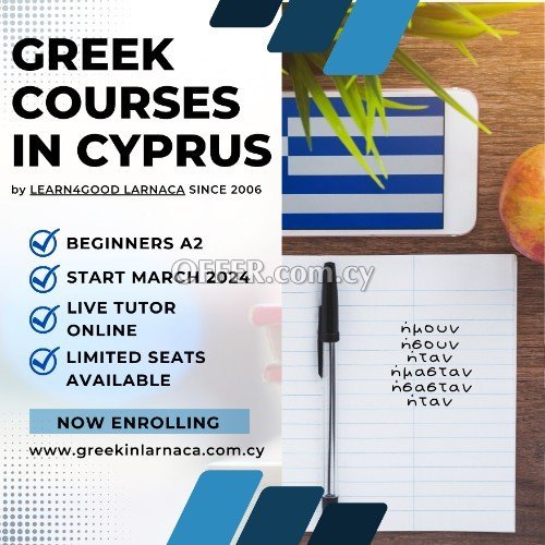New Spring Greek Language Courses in Cyprus, March 2024 - 4