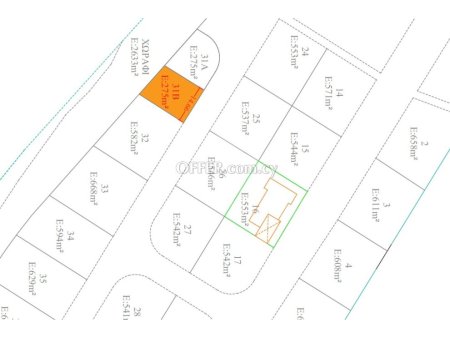 Plot for sale in Lakatamia near EKO petrol station in Tseriou 275m2