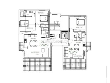New three bedroom apartment in Agios Antonios area of Likavitos - 6