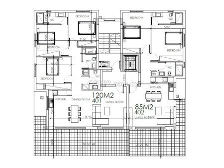 New three bedroom apartment in Agios Antonios area of Likavitos - 3