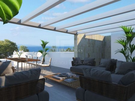 Brand New Two Bedroom Apartment with Roof Garden and Sea View for Sale in Paralimni Ammochostos
