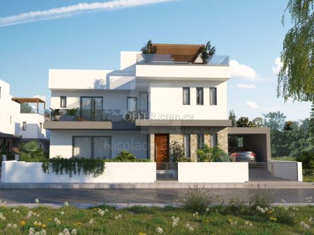 Modern Brand New Houses with Private Swimming Pool and Roof Garden for Sale in Livadia Larnaka - 8