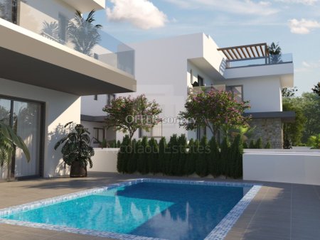 Modern Brand New Houses with Private Swimming Pool and Roof Garden for Sale in Livadia Larnaka - 6