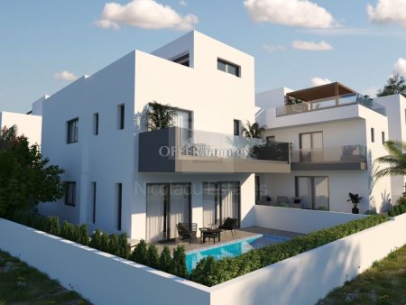 Modern Brand New Houses with Private Swimming Pool and Roof Garden for Sale in Livadia Larnaka - 3