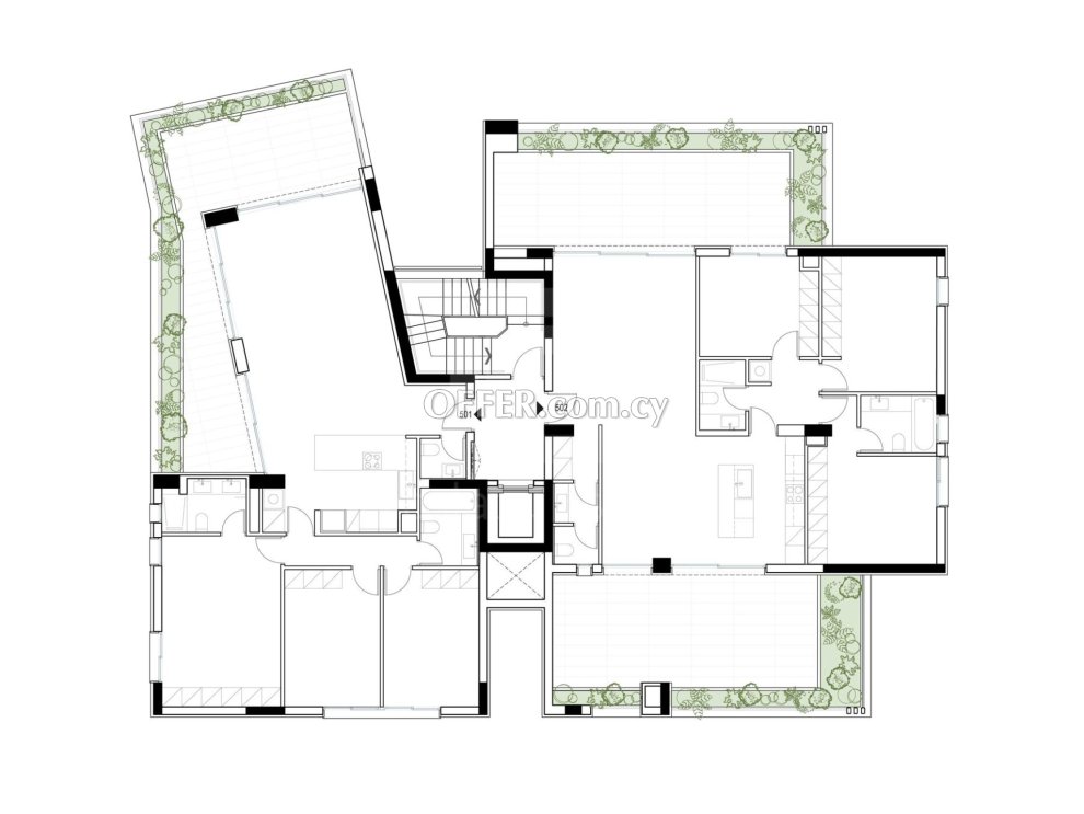 New three bedroom penthouse in Acropoli area near Makarios Avenue - 7