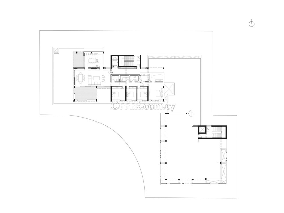 New modern three bedroom penthouse in Engomi area Nicosia - 4