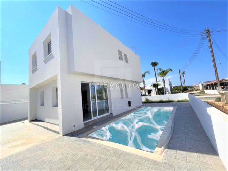 Wonderful Brand New Three Bedroom Villa with Swimming Pool for Sale in Frenaros Ammochostos