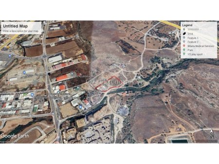 Industrial land for sale near superhome center of Paphos