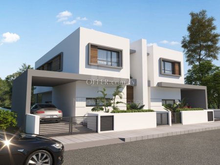 Luxurious Semi Detached Three Bedroom Houses for Sale in Derynia Ammochostos