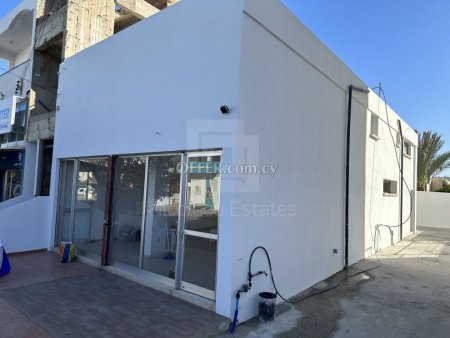 Shop of 130 sq.m. with 130 sq.m. mezzanine level For Sale or Rent in an excellent location in Agios Vasilios Strovolos