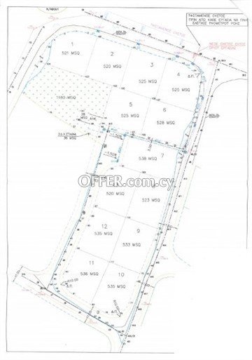 Under Division Residential Plot Of 525 Sq.m.  In Lakatameia - THOI Are