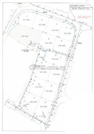 Under Division Residential Plot Of 525 Sq.m.  In Lakatameia - THOI Are