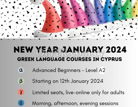 New Year Greek Language Courses in Cyprus, January 2024 - 4